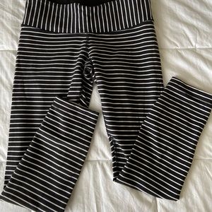 Lululemon Wunder Under Crops Parallel Stripe